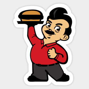 Parks and Rec - Ron Swanson Burger Cook-Off Champ Sticker